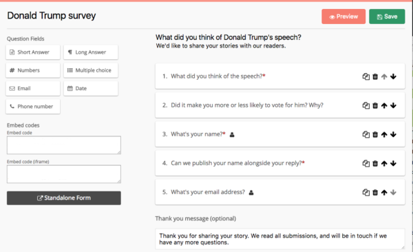 How To Use Forms With Your Audience The Coral Project - how to engage your audience